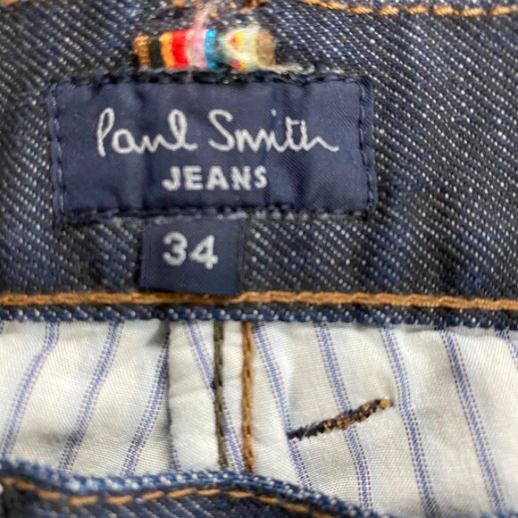 Paul Smith Jeans Mens  Button Fly Blue Denim Dark Wash Size 34L - Picture 5 of 10